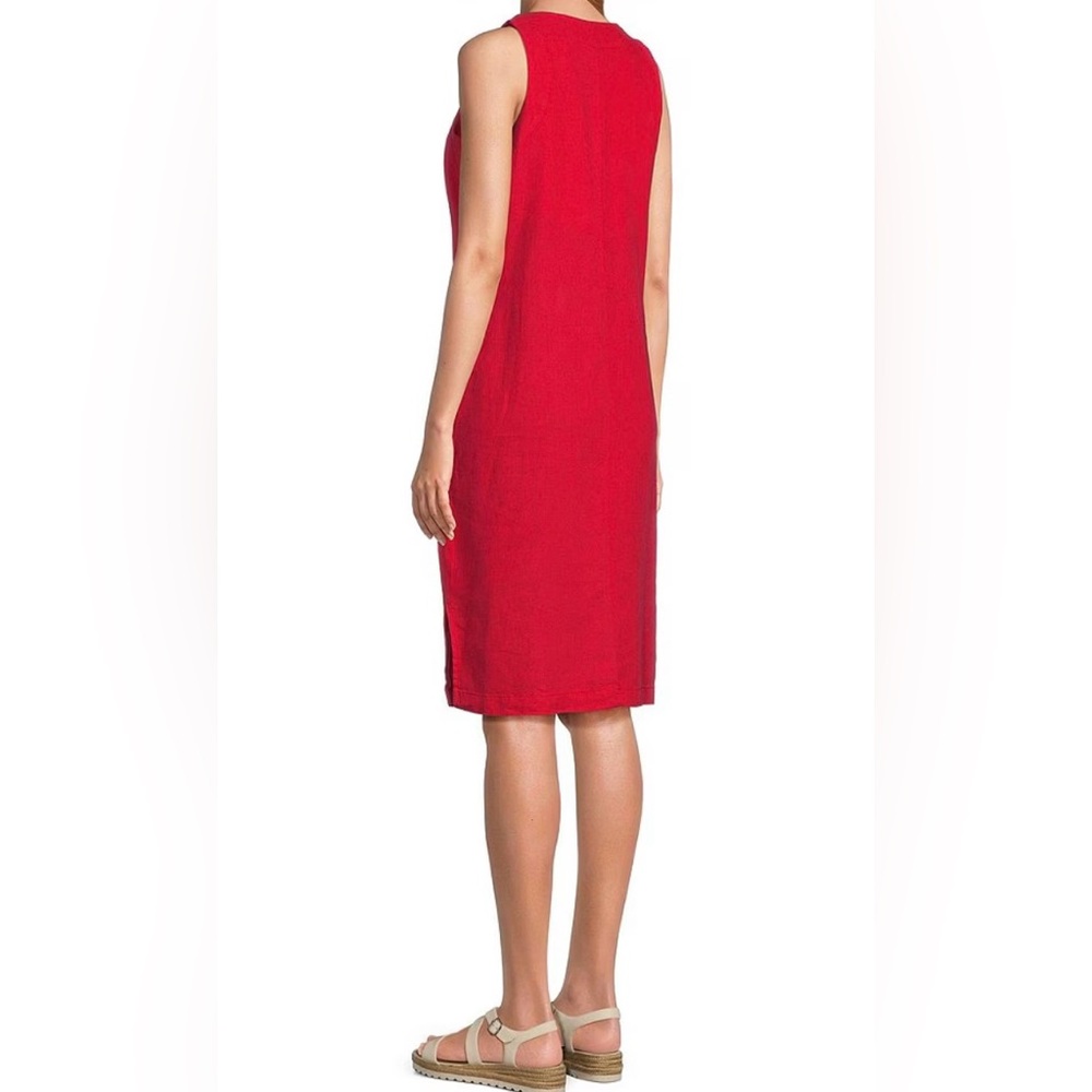 NWT- Westbound red linen midi dress - Picture 4 of 6